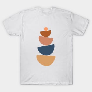 Boho minimal abstract shapes T-Shirt